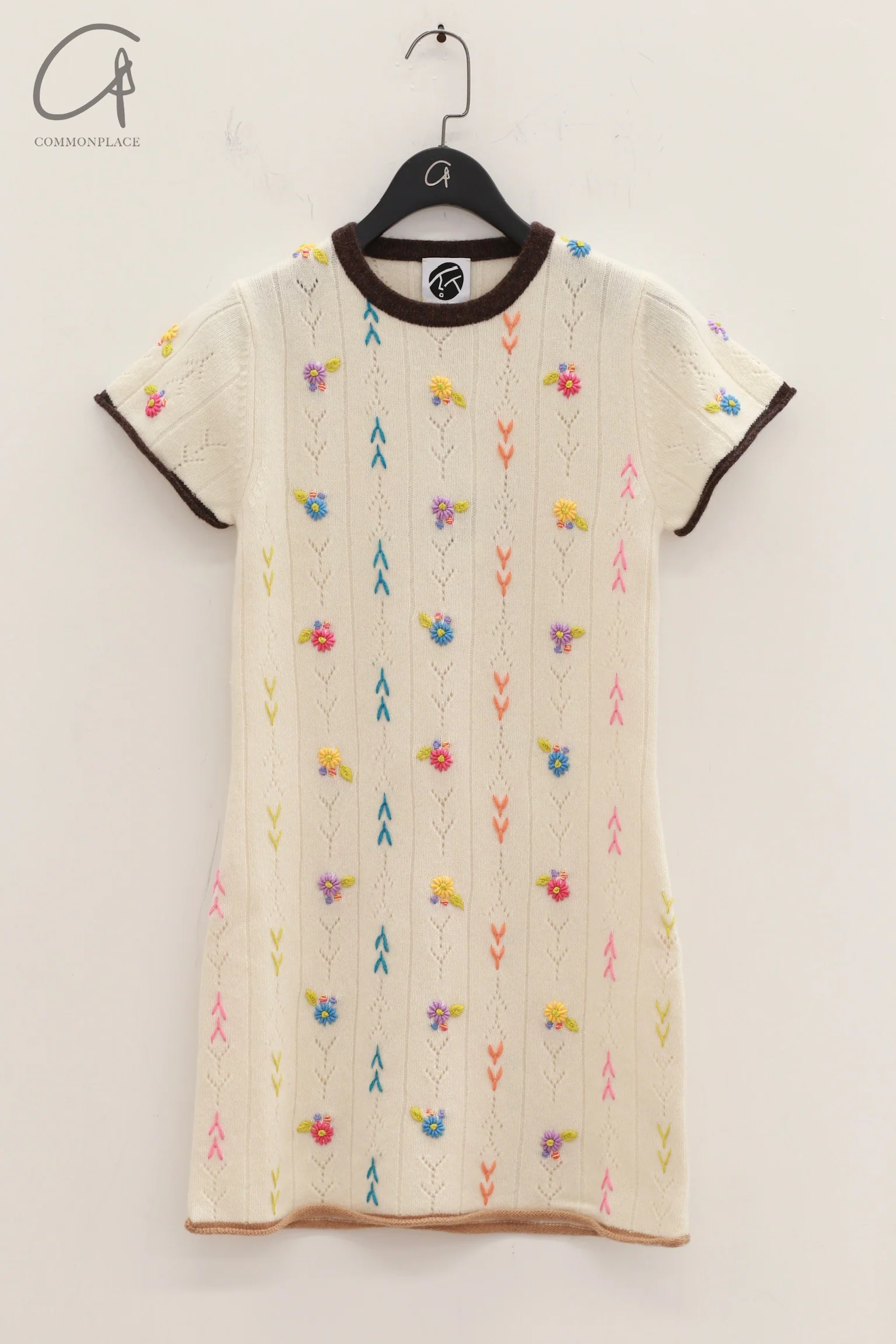 YANYAN KNITS Daisy mini dress YYK-YYW24-0021-XY ivory - Image 3