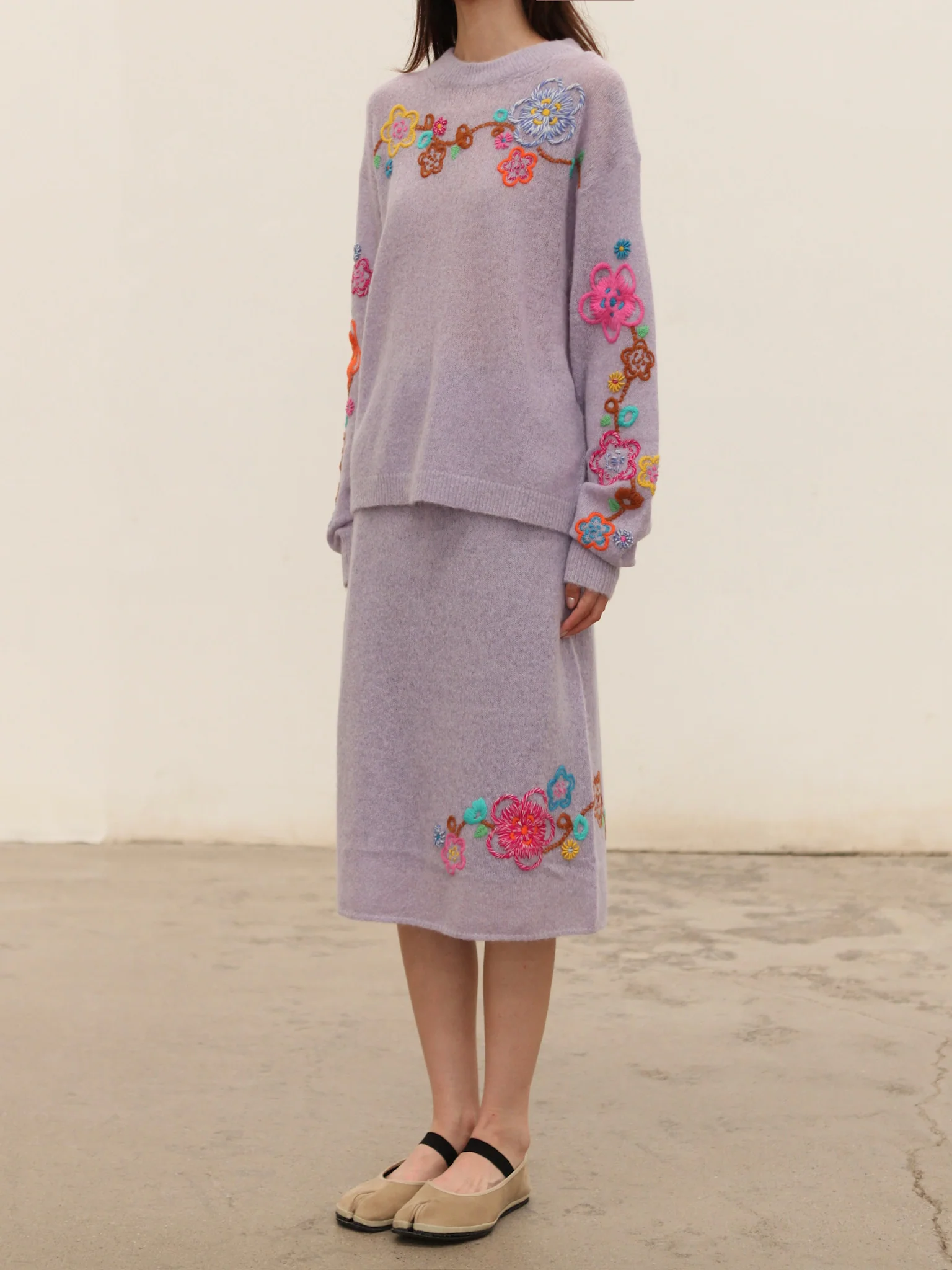 YANYAN KNITS Fall/Winter 2025 Collection: FAFA Alpaca Wool Knit Sweater/Top/Pencil Skirt YYK-YYW24-1952-ZI (Top: YYW24-1942) - Image 5