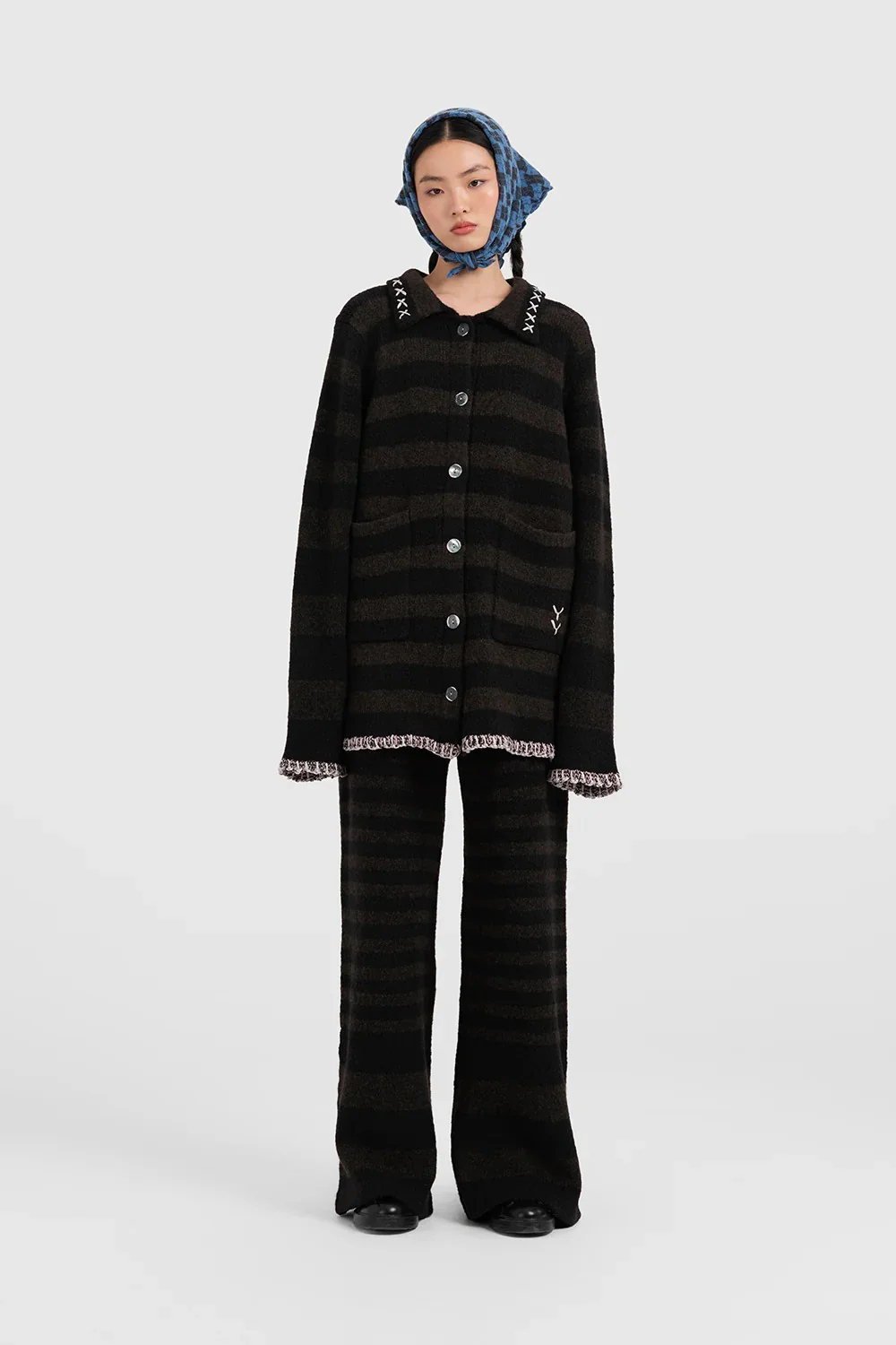 YANYAN KNITS Fall/Winter 2025 Collection: Work Jacket/Casual Pants YYK-YYW25-1551-ZONG (Pants)(YYW25-1531) - Image 10