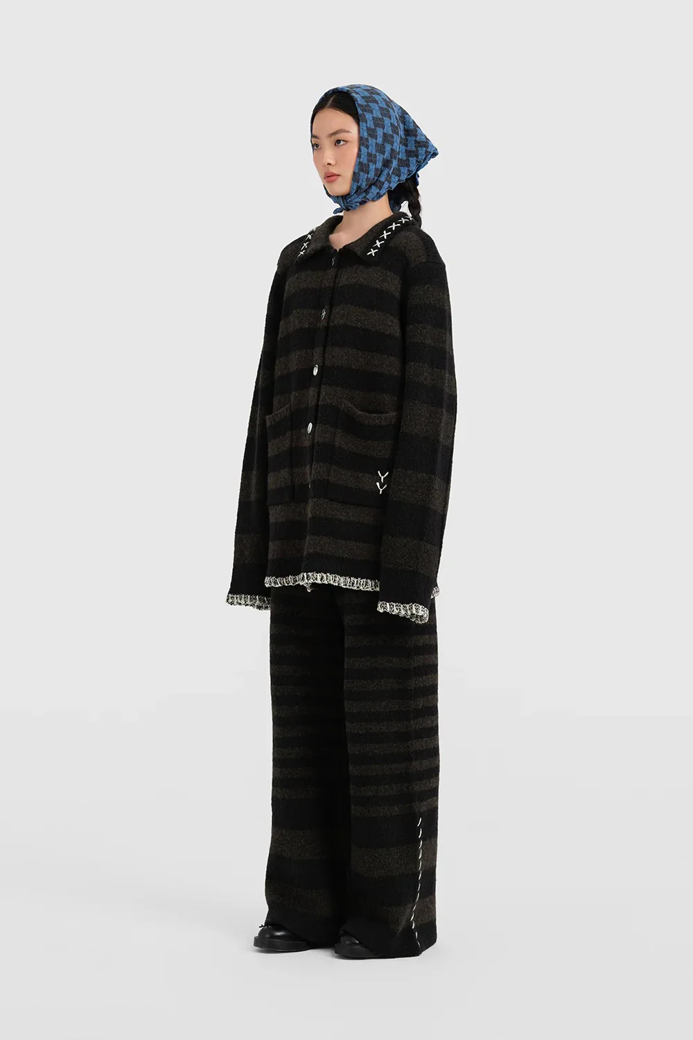 YANYAN KNITS Fall/Winter 2025 Collection: Work Jacket/Casual Pants YYK-YYW25-1551-ZONG (Pants)(YYW25-1531) - Image 11