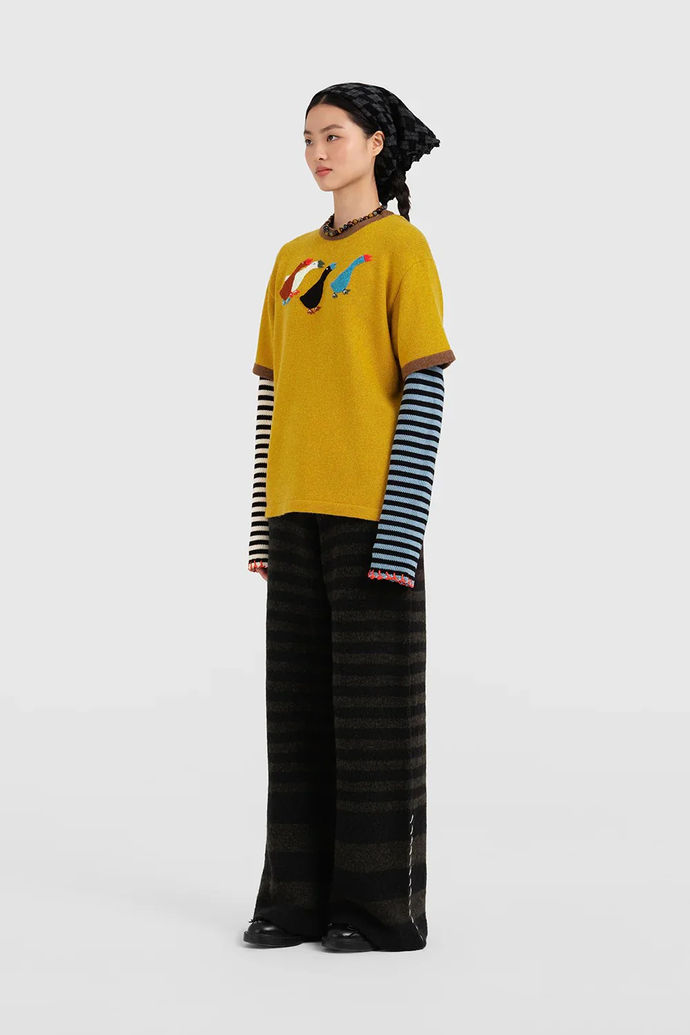 YANYAN KNITS Fall/Winter 2025 Collection: Work Jacket/Casual Pants YYK-YYW25-1551-ZONG (Pants)(YYW25-1531) - Image 15