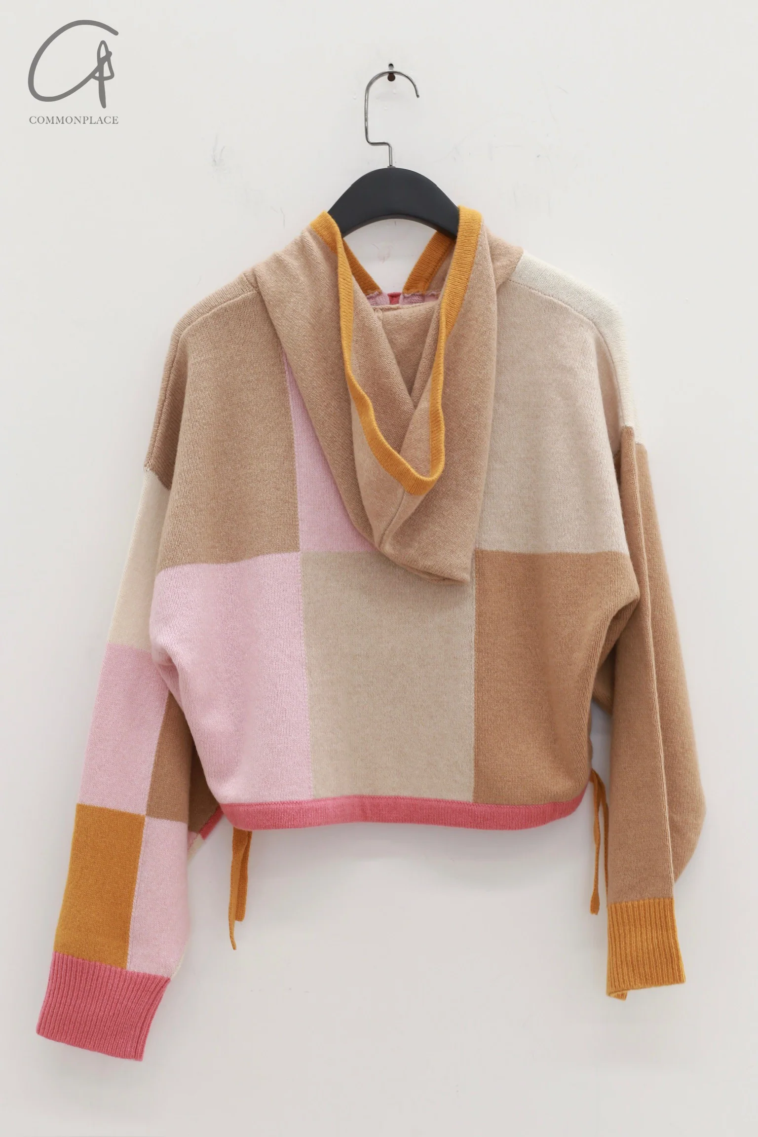 YANYAN KNITS Plaid Stand Collar Pullover YYK-YYW23-0172-PS Colorblock - Image 4
