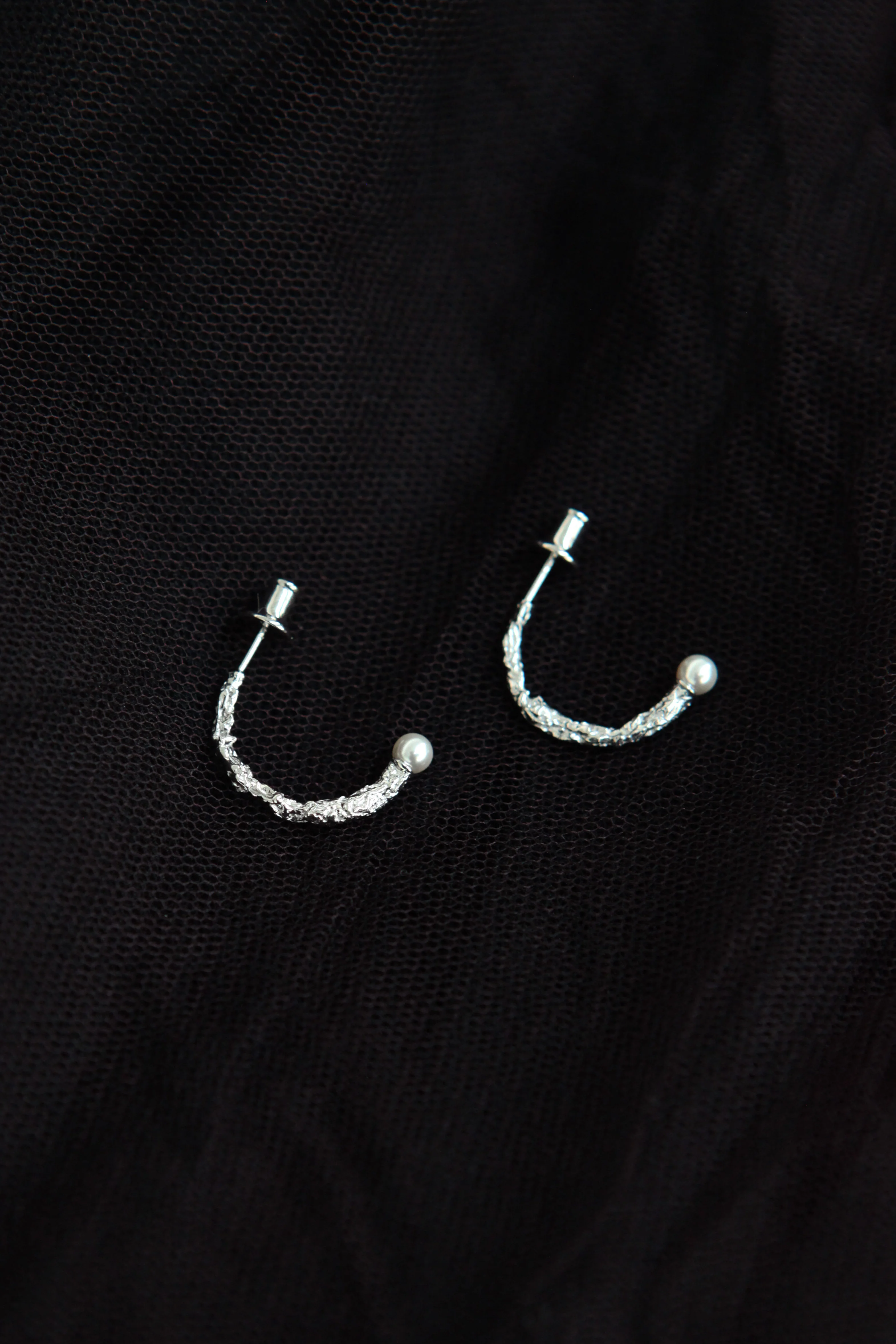 YVMIN 13124 Half circle pearl candy paper earrings (pair) - Image 4