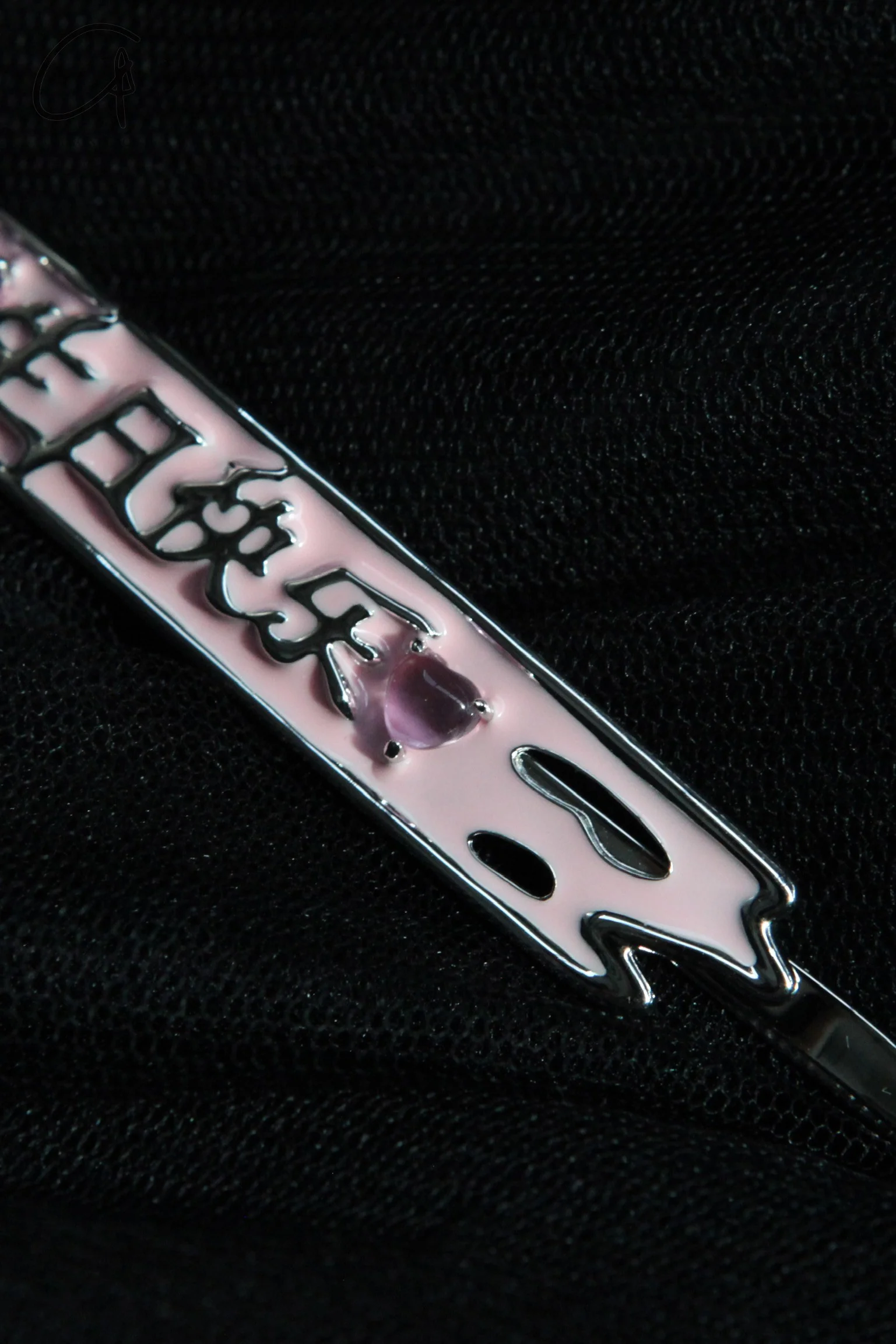 YVMIN ElectricGirl birthday hairpin with enamel letters 21624 - Image 2