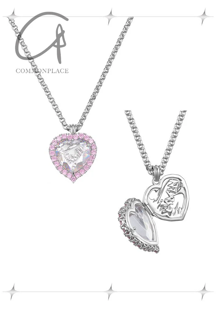 YVMIN Heart Shaped Gem Frame Pendant 21612 - Image 6