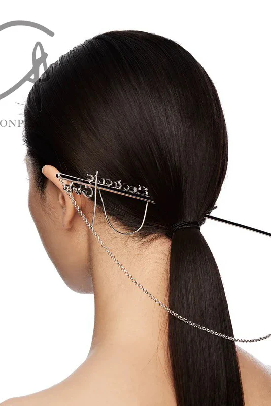 YVMIN Hollow Letter Birthday Tassel Hairpin 21636 - Image 6