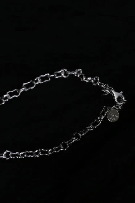YVMIN Electronic Girl Ripple Liquid Square Zirconia Necklace YM-2020AWHT-BAI White PY779 - Image 3
