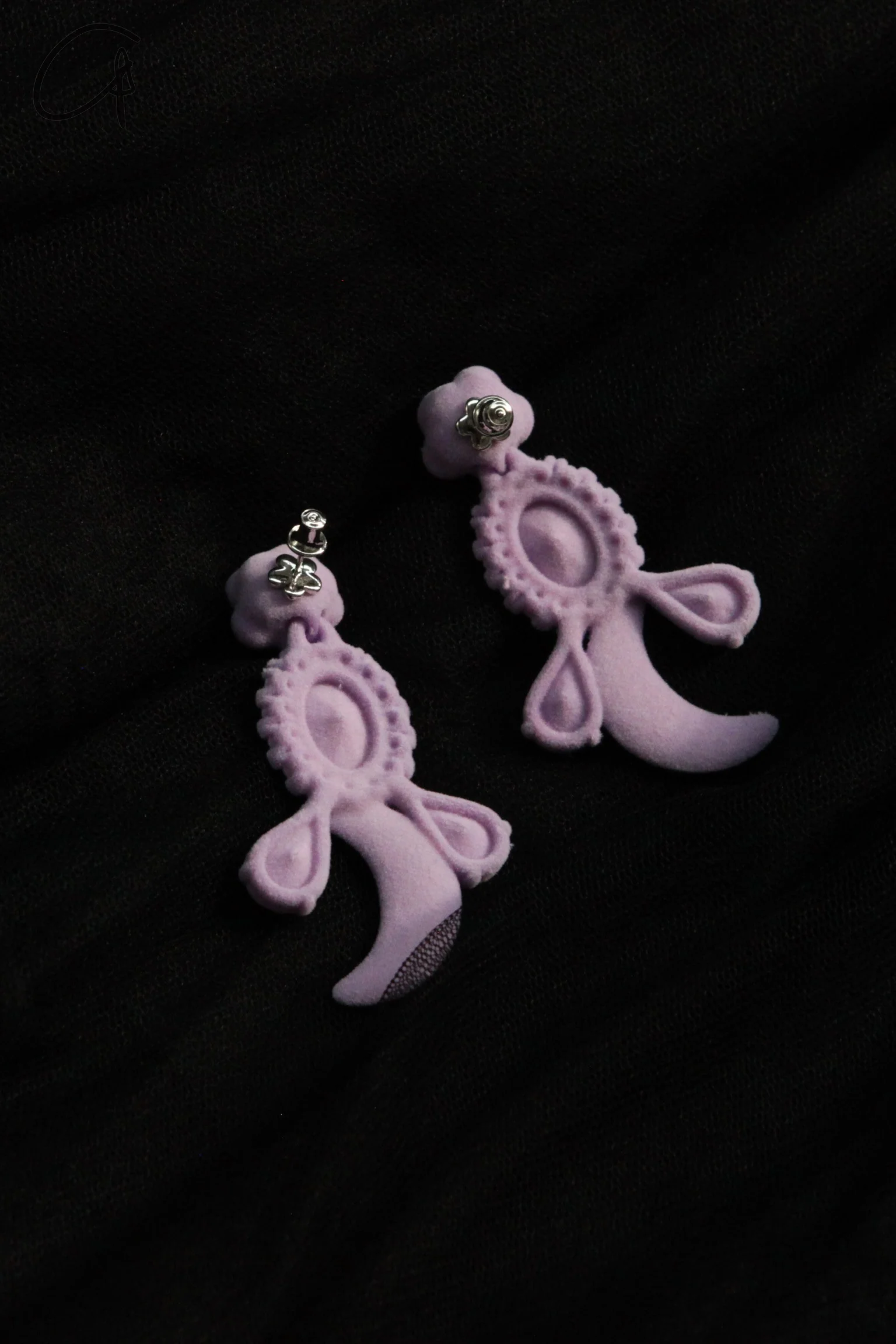 YVMIN&SST Flocking Star Moon Pearl Earrings 21334 - Image 4