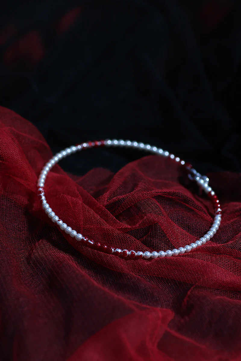 YVMIN SST19pnw Pearl Bow Necklace - Image 2