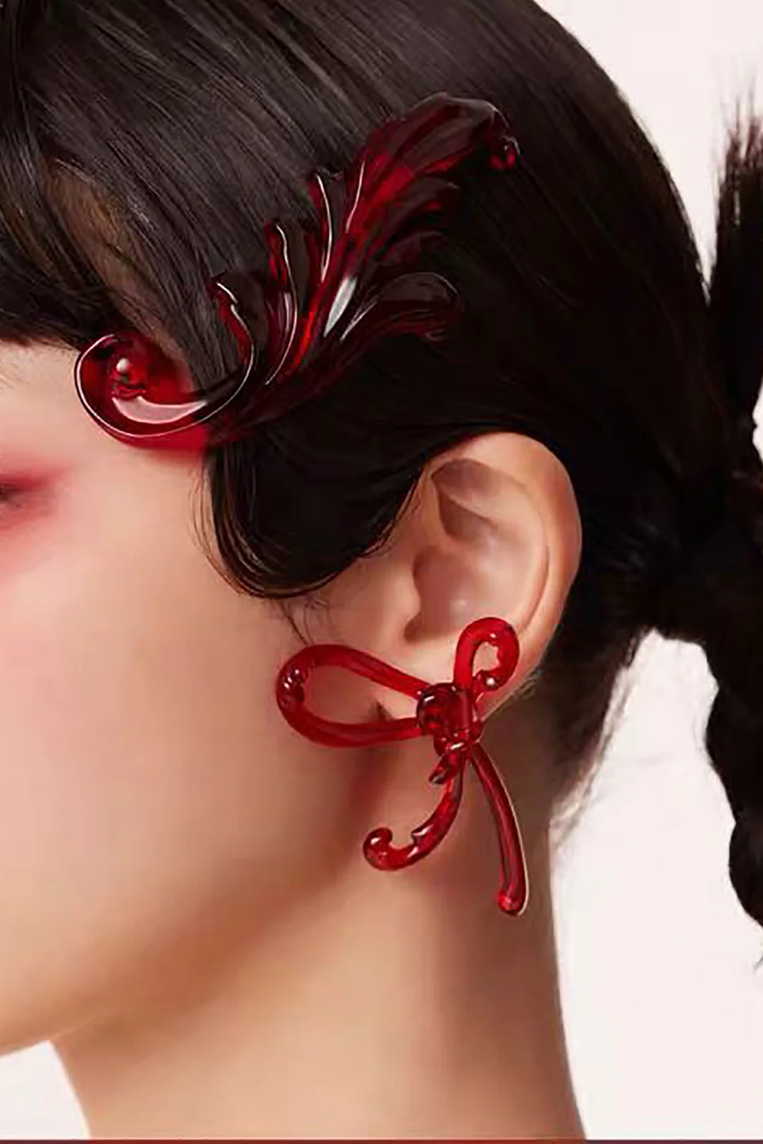 YVMIN transparent bow earrings ss209610RE - Image 7